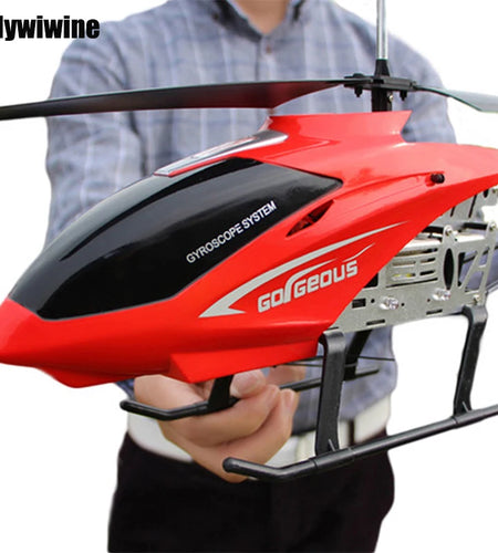 Rc Helicopter With Remote Control Extra Durable Big Plane Toy For Kids Drone Model Outdoor 3.5CH 80cm Aircraft Large Helicoptero