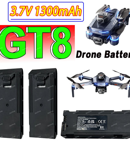 Original GT8 Battery 3.7V 1300MAh Battery For GT8 Screen Drone 4K Professional RC Quadcopter Replacement GT8 Accessory Parts
