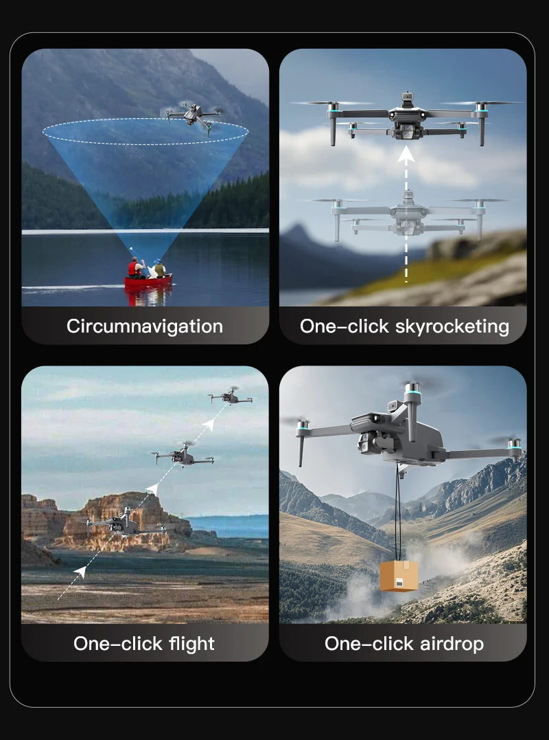 SG603 Pro Drone GPS 8K HD Camera Aerial EIS Anti-Shaking 5G WIFI Folding Drones Brushless Obstacle Avoidance Touchscreen RC UAV