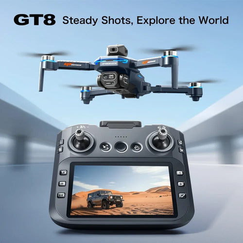 Load image into Gallery viewer, Original GT8 GPS Foldable Drone 8K Dual Camera 5G WIFI FPV Brushless Optical Flow Obstacle Avoidance RC Aerial Quadcopter
