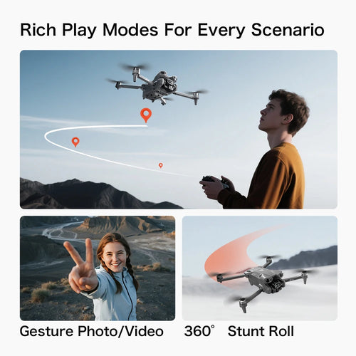 Load image into Gallery viewer, GT50 Drone 4.3-Inch Screen Remote Control 8K EIS 183g Lightweight Beginner Foldable GPS Quadcopter for Adults Travel
