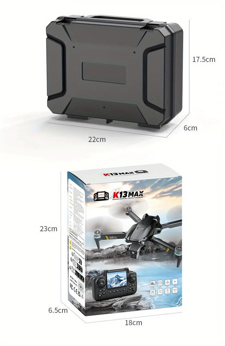 K13 MAX Aerial Drone, Featuring Powerful Drive From Brushless Motor and High-definition Dual Cameras - A New Year Gift