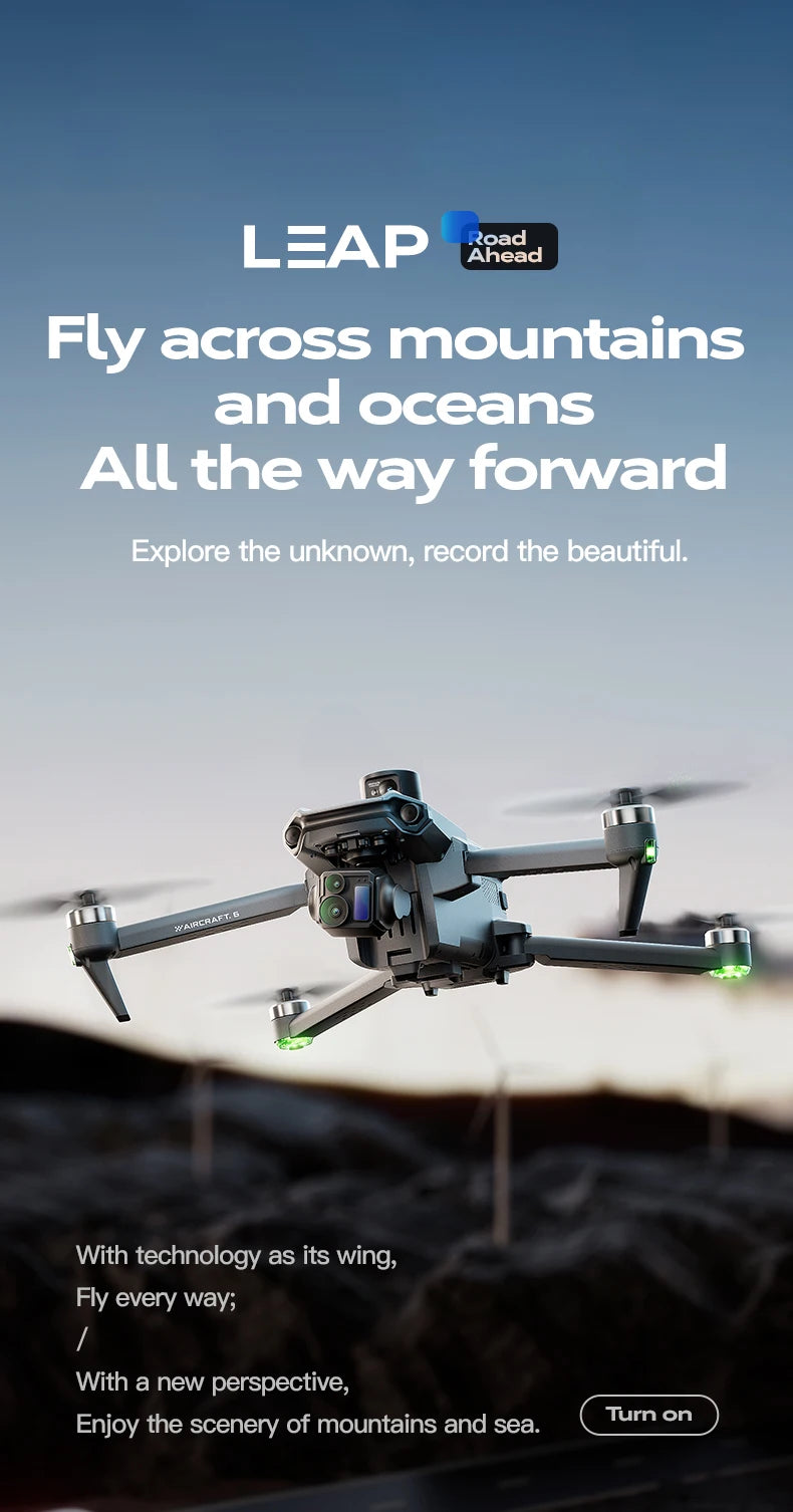 2025 Wing 6 Professional 8K High-Definition Aerial Photography GPS Drone 3-Axis Mechanical Brushless Stabilization Gimbal 20km