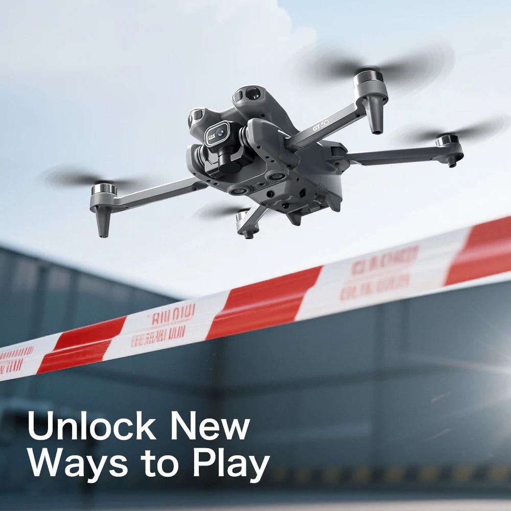 GT50 Drone 4.3-Inch Screen Remote Control 8K EIS 183g Lightweight Beginner Foldable GPS Quadcopter for Adults Travel