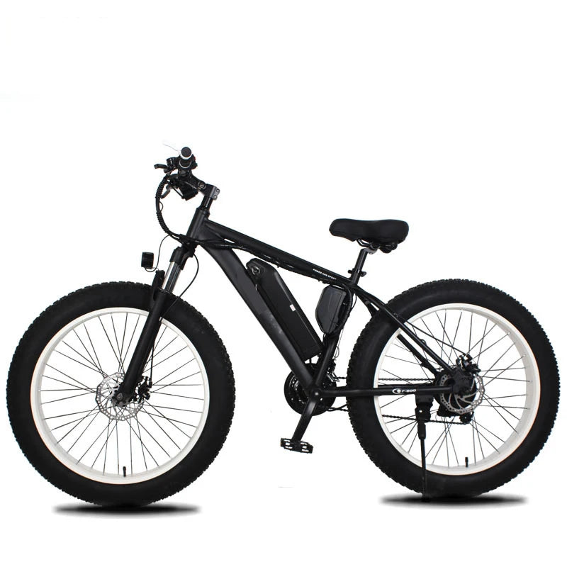 FEVIVOS E1 Mountain bike 26"Dual shock absorbing 1000W 48V Variable speed Snow tire E bike