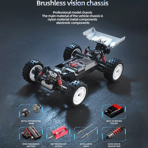 Load image into Gallery viewer, S911PRO 1:16 4WD RC Car 70KM/H or 50KM/H Remote Control Cars High Speed Drift Brushless Monster Truck For Kids VS Wltoys 144001
