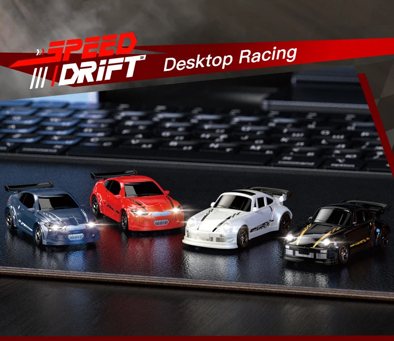 2025 New Kf20 1:64 Drift Rc Car Four-wheel remote-controlled racing car Full proportions Desk Competition Toy Boys Ideal gifts.
