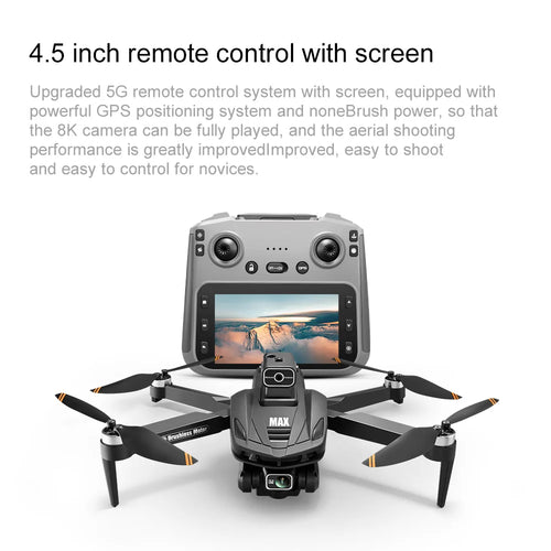 Load image into Gallery viewer, 2025 New V168 Max Drone 8K Professional 5G GPS HD Dual Camera Photography 5KM Brushless Foldable Large Screen RC Quadcopter Toys
