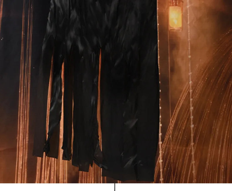 Halloween Decoration Screaming Scarecrow Ghost Voice-controlled Glowing and Sound-emitting Pendant Setting Up Props