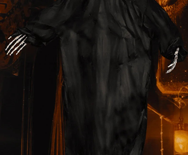 Halloween Decoration Screaming Scarecrow Ghost Voice-controlled Glowing and Sound-emitting Pendant Setting Up Props