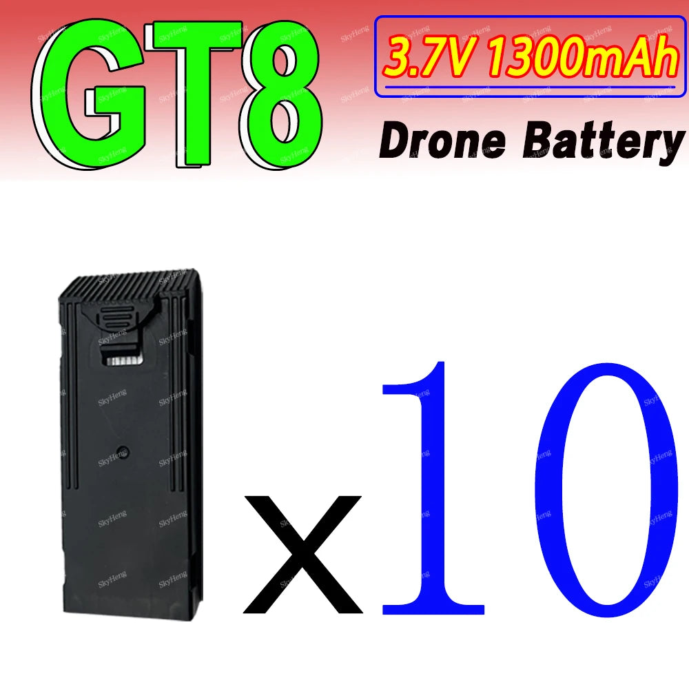 Original GT8 Battery 3.7V 1300MAh Battery For GT8 Screen Drone 4K Professional RC Quadcopter Replacement GT8 Accessory Parts