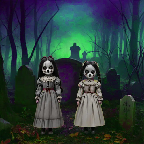 Load image into Gallery viewer, 2pcs Halloween Ghost Doll Ground Insertion Decoration Horror Style Outdoor Courtyard Logo Decoration
