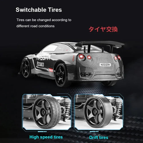 Load image into Gallery viewer, 1:10 70km/h High-speed Drift Remote Control Car 2.4G 4WD Rc Off-road Vehicle Dual-speed Rc Car Children&#39;s Christmas Gift
