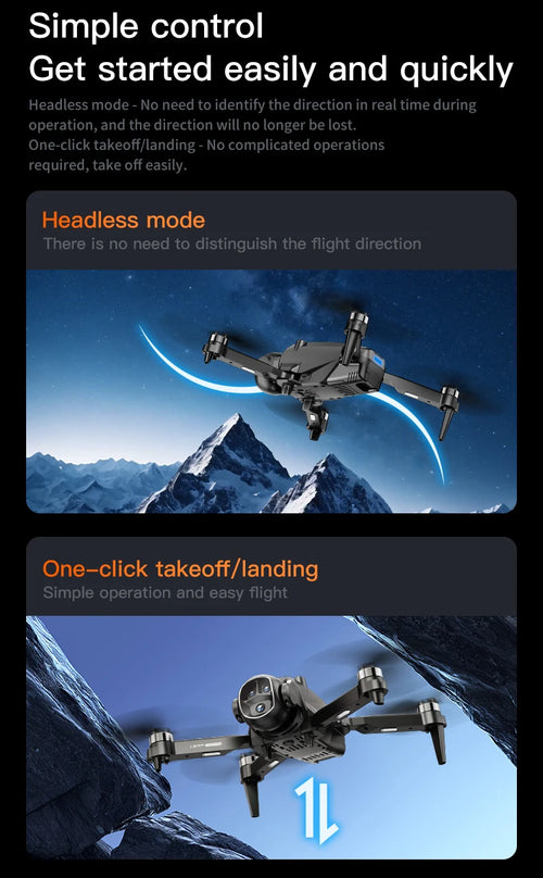 Load image into Gallery viewer, H21 Drone VR Aerial Photography Aircraft Version Monitor Dron Brushless Motor ESC Camera Optical Flow Fixed Height Headless Mode
