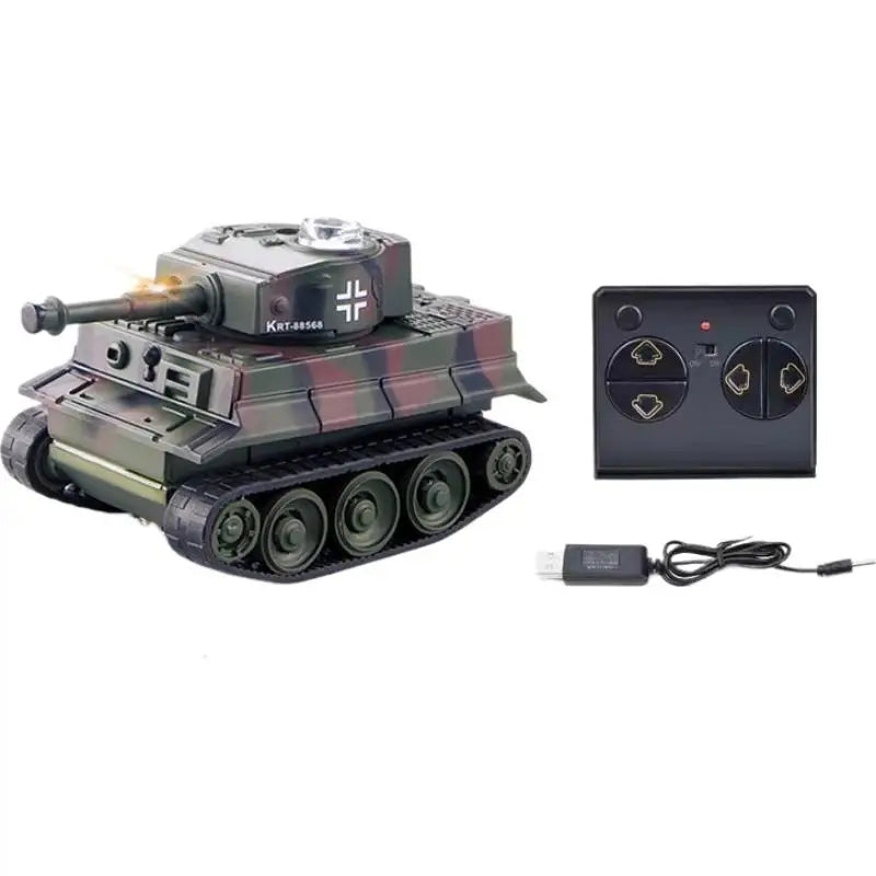 Tank,2025 new Mini Remote Control Tank Charging Model Simulation Wireless Control Children's Remote Control Car Military Toy Boy Gift