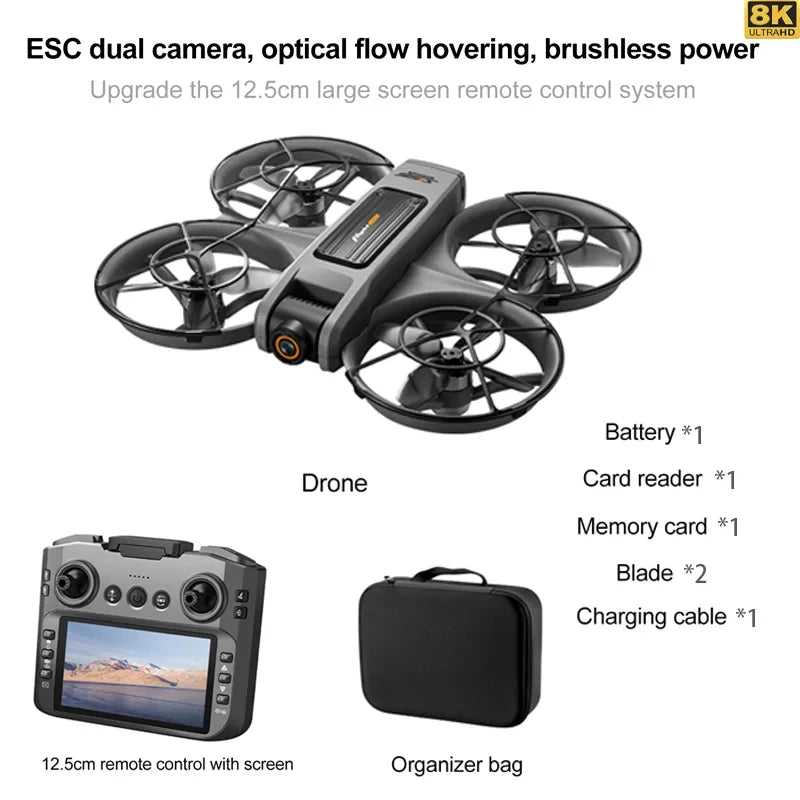 Xiaomi S156 Drone Professional 8K Camera with 5G WiFi FPV UAV Screen Remote Control and Obstacle Avoidance Quadcopter 2025 New
