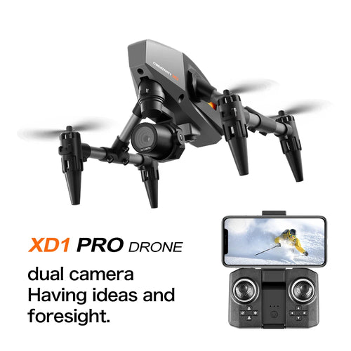 Load image into Gallery viewer, XD1 8K HD dual camera aerial camera, alloy anti-drop mini drone 2.4GWiFi drone foldable four-axis aerial camera
