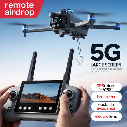 Load image into Gallery viewer, GT60 4K GPS Drone Professional with  4.5Inch Screen WiFi FPV Aerial Photography 360° Obstacle Avoidance Quadcopter Airdrop Toys
