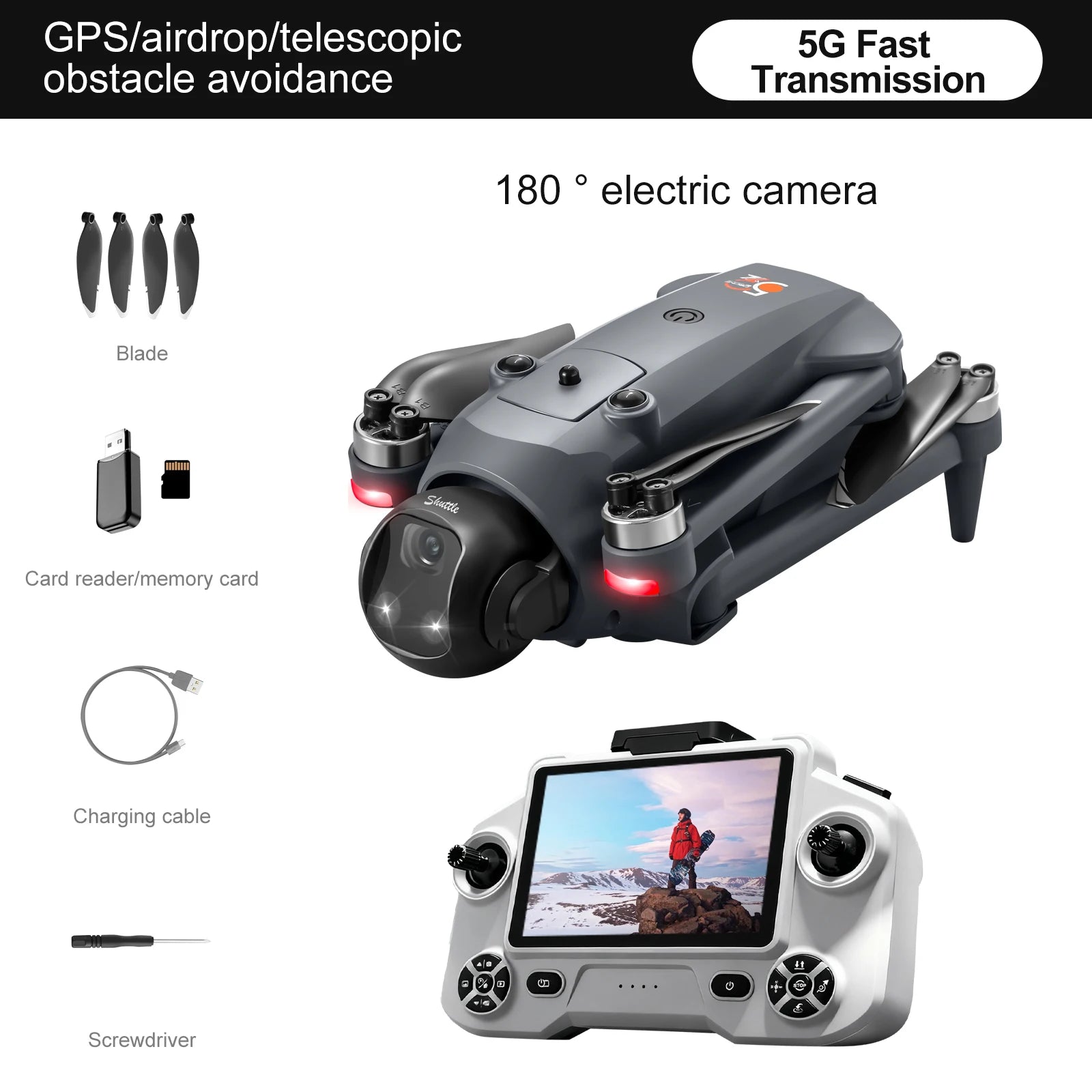 NEW YL059 Mini RC Quadcopter 4K Drone HD Camera FPV GPS Flight Optical Flow Positioning Long battery life RC Toy Boy Gift Dron