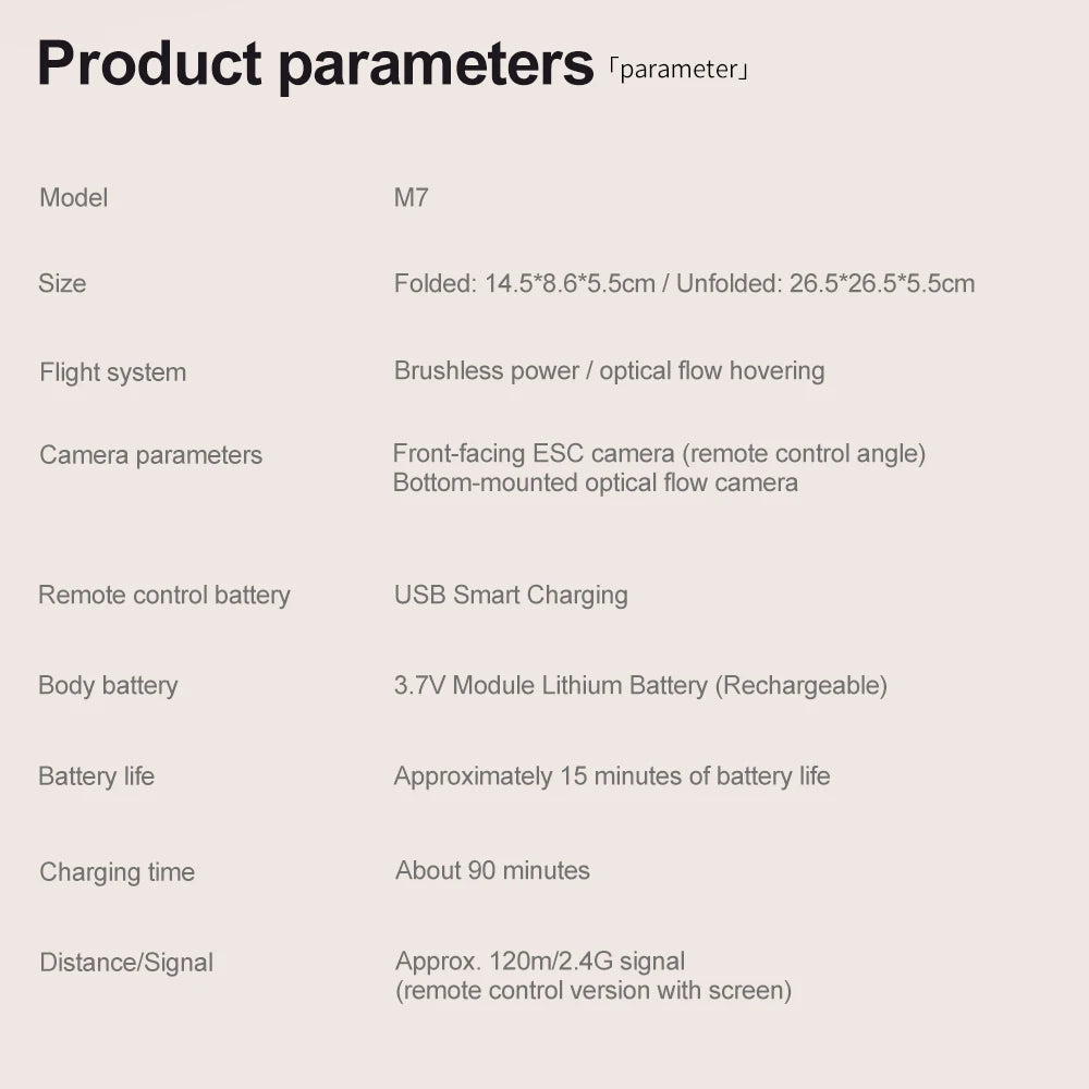 2025 NEW M7 Drone with Large Screen 5G  HD EIS Camera Brushless RC Quadcopter Drone Aerial Photography Gifts