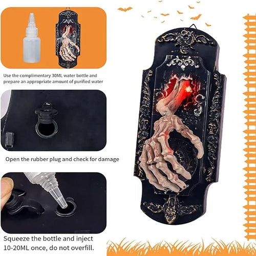 Load image into Gallery viewer, Halloween Funny Doorbell Induction Spray Doorbell Sound Induction Venue Layout Haunted House Halloween Terror

