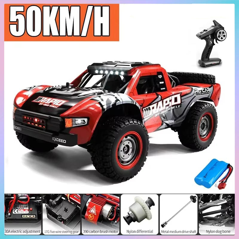 Rc Car Off Road 4x4 50km/h or 70km/h High Speed Brushless Motor Monster Truck 1/16 Desert/Snow Racing Drift Cars Toys for Boys
