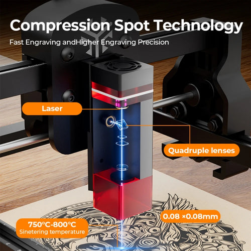 Load image into Gallery viewer, ACMER S1 Mini Laser Engraving and Cutting Machine Portable High Precision CNC Machine Tool For Plywood Acrylic Leather Glass
