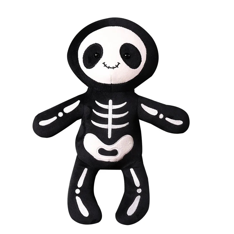 Halloween Skeleton Bob Plush Doll Halloween Props Skeleton Throw Pillow Plush