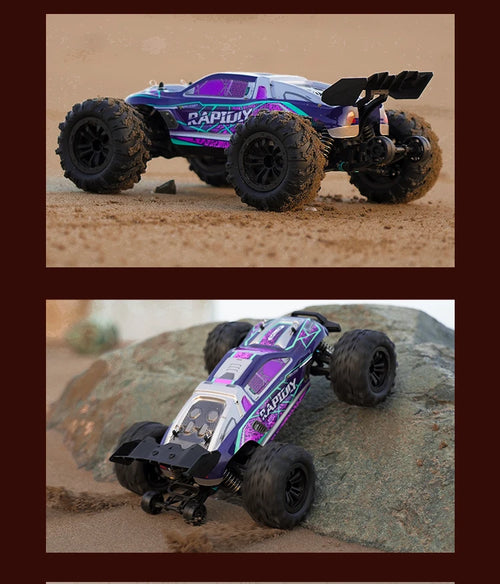 Load image into Gallery viewer, Rc Car Off Road 4x4 High Speed 75KM/H Remote Control Car With LED Headlight Brushless 4WD 1/16 Monster Truck Toys For Boys Gift
