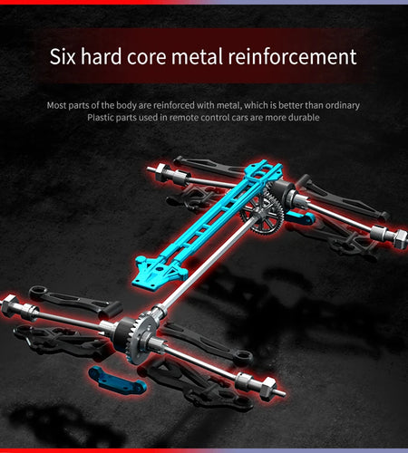 Rc Car Off Road 4x4 High Speed 75KM/H Remote Control Car With LED Headlight Brushless 4WD 1/16 Monster Truck Toys For Boys Gift