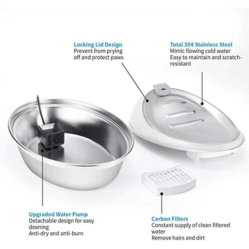 Stainless Steel Pet Water Dispenser