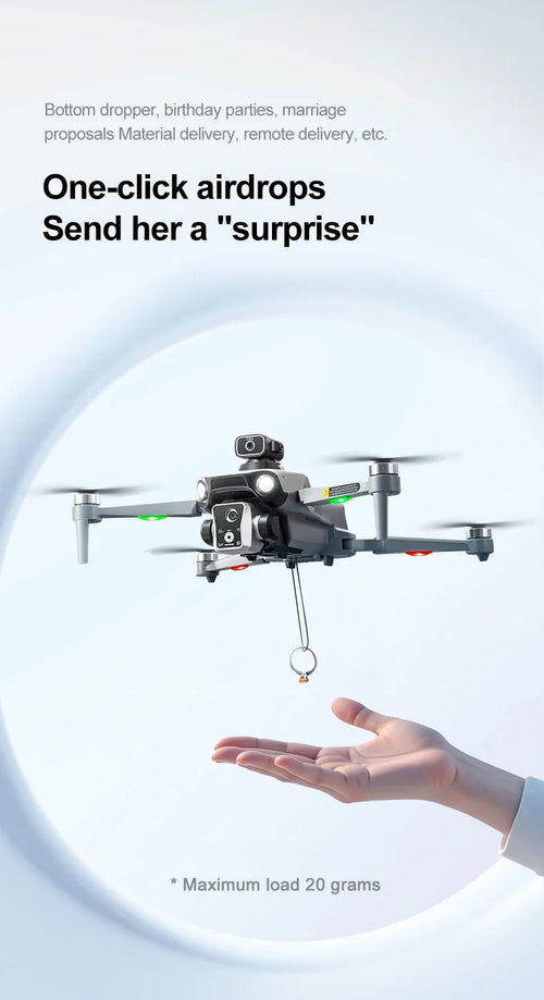 Load image into Gallery viewer, K19 MAX GPS Drone Cam Fishing Air Drop Automatic Turnaround 5G Screen Obstacle Avoidance Drone Professional Camera FPV Dron
