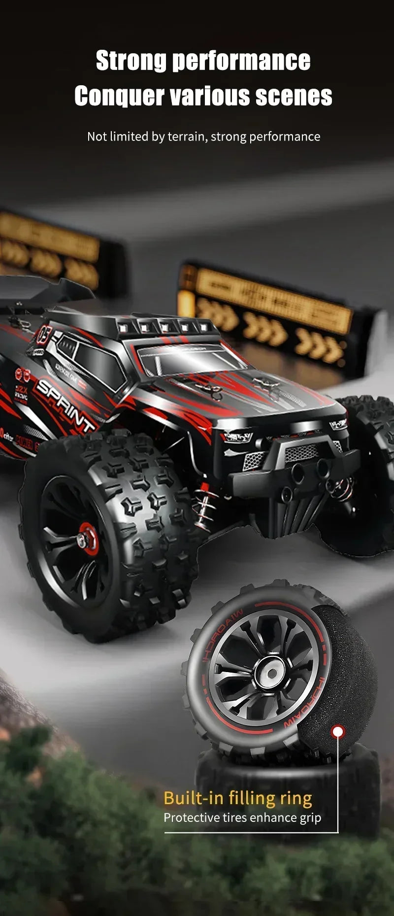 TSRC 9522 1:16 85KM/H Super Brushless 50KM/H Brushed RC Car 4x4 Off Road Remote Control High Speed Drift Racing Truck Toy Kids A