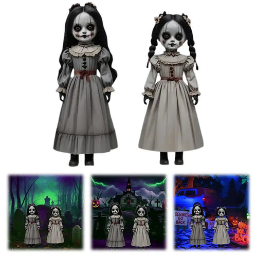Load image into Gallery viewer, 2pcs Halloween Ghost Doll Ground Insertion Decoration Horror Style Outdoor Courtyard Logo Decoration
