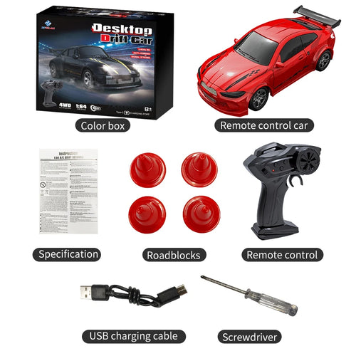 Load image into Gallery viewer, 2025 New Kf20 1:64 Drift Rc Car Four-wheel remote-controlled racing car Full proportions Desk Competition Toy Boys Ideal gifts.
