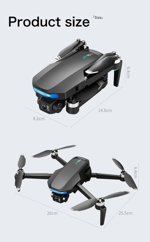 Load image into Gallery viewer, New S-X1 Quadcopter Drone: 4K Camera, 3-Axis Gimbal w/EIS, 5G GPS | Pro Aerial Photo Gift with Foldable Design
