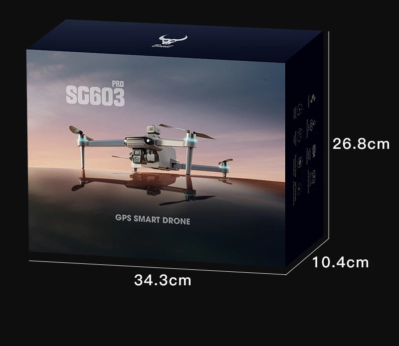 SG603 Pro Drone GPS 8K HD Camera Aerial EIS Anti-Shaking 5G WIFI Folding Drones Brushless Obstacle Avoidance Touchscreen RC UAV