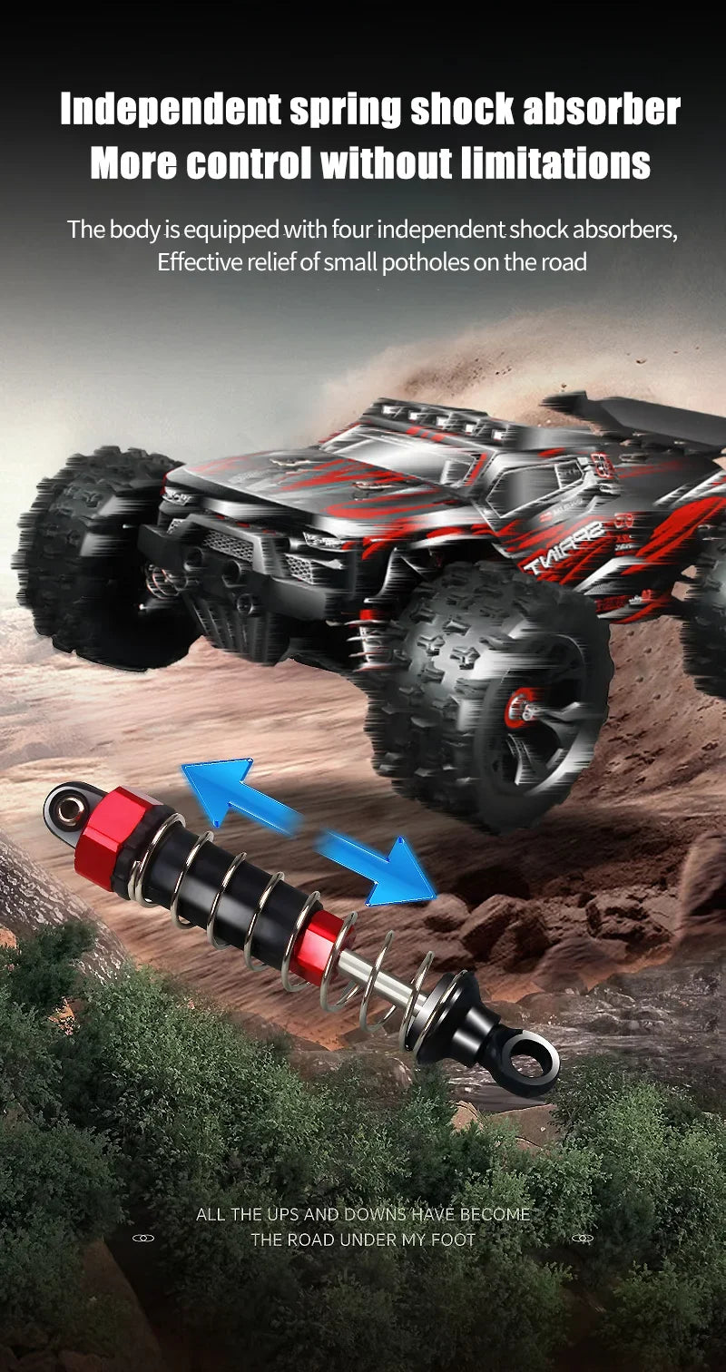 1:14 85KM/H or 50KM/H 4WD RC Car with LED Remote Control Cars High Speed Drift Monster 4x4 Truck for Kids Vs Wltoys 144001 Toys