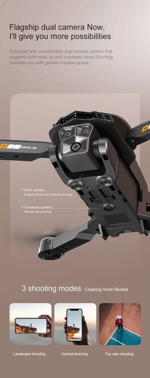 Load image into Gallery viewer, Xiaomi D88 Drone HD 8K Dual Camera Professional Aerial Photography Optical Flow Hovering Gesture Shooting Folding Quadcopter ﻿
