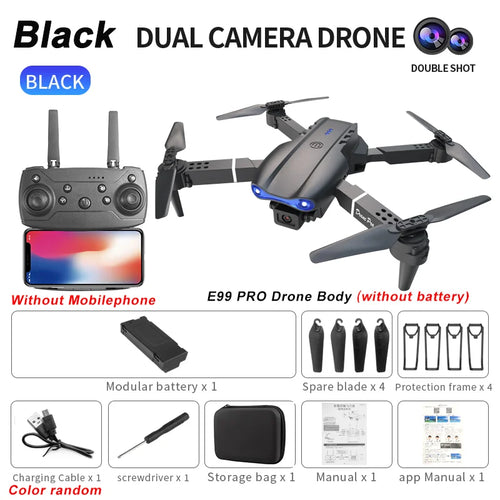 Load image into Gallery viewer, 2024 E99Pro RC Drone 4K Professinal With 1080P Wide Angle HD Camera Foldable Helicopter WIFI FPV Height Hold Gift Toy
