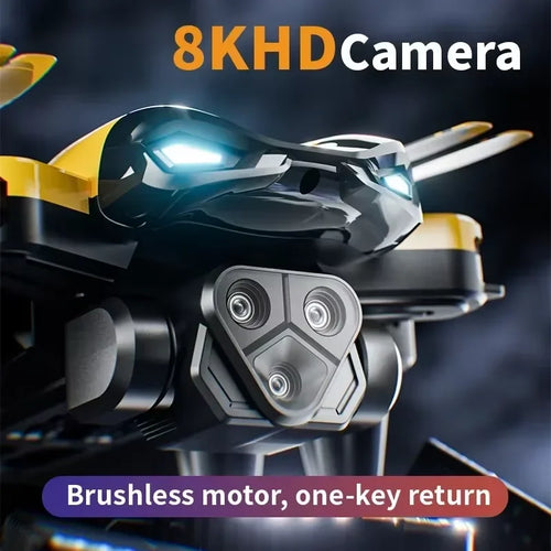 Load image into Gallery viewer, M5 Drone Professional 8K Wide-Angle HD Triple Camera WiFi FPV Height Hold RC Drone Aircraft Quadrotor Adult Children&#39;s Toys Gift
