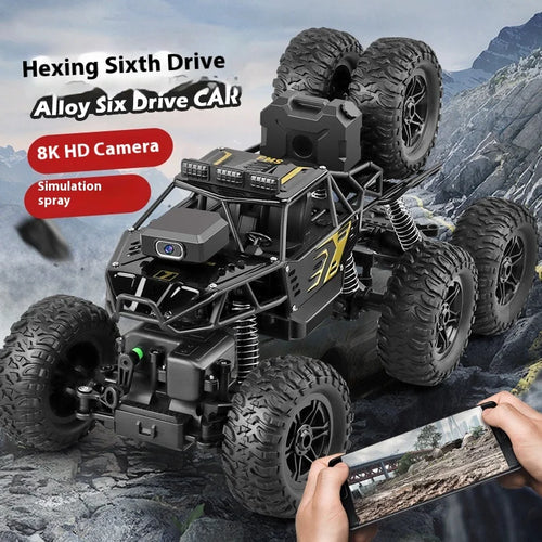 Load image into Gallery viewer, Trendy And Cool Oversized Remote Four-Wheel Drive Climbing Big Foot Car, Six Wheel Drive Racing Car, Boys&#39; Charging Toy Car
