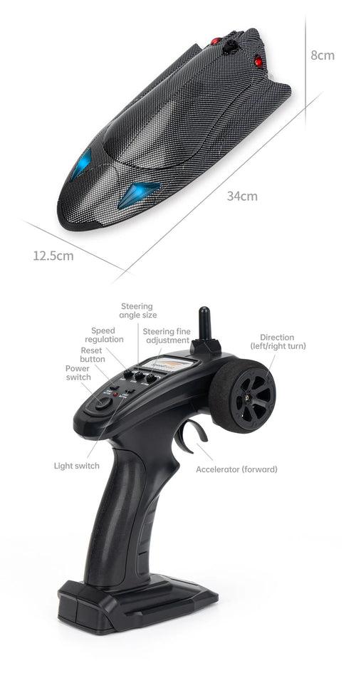 Load image into Gallery viewer, Rc Boat High Speed Racing Ship 25Km/h Waterproof Rechargeable Model Electric Radio Remote Control Speedboat Toys for Boys Gift
