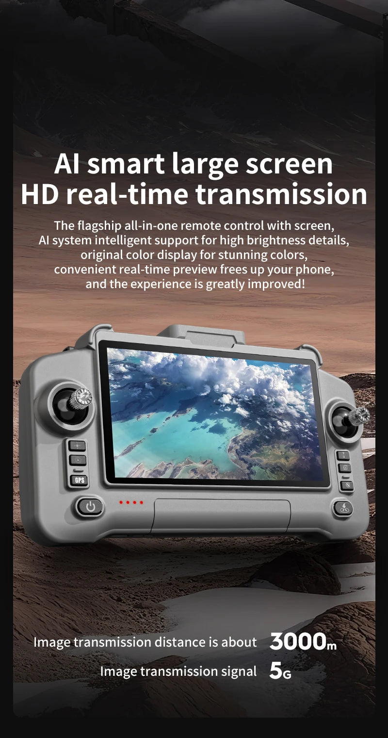 SG603 Pro Drone GPS 8K HD Camera Aerial EIS Anti-Shaking 5G WIFI Folding Drones Brushless Obstacle Avoidance Touchscreen RC UAV