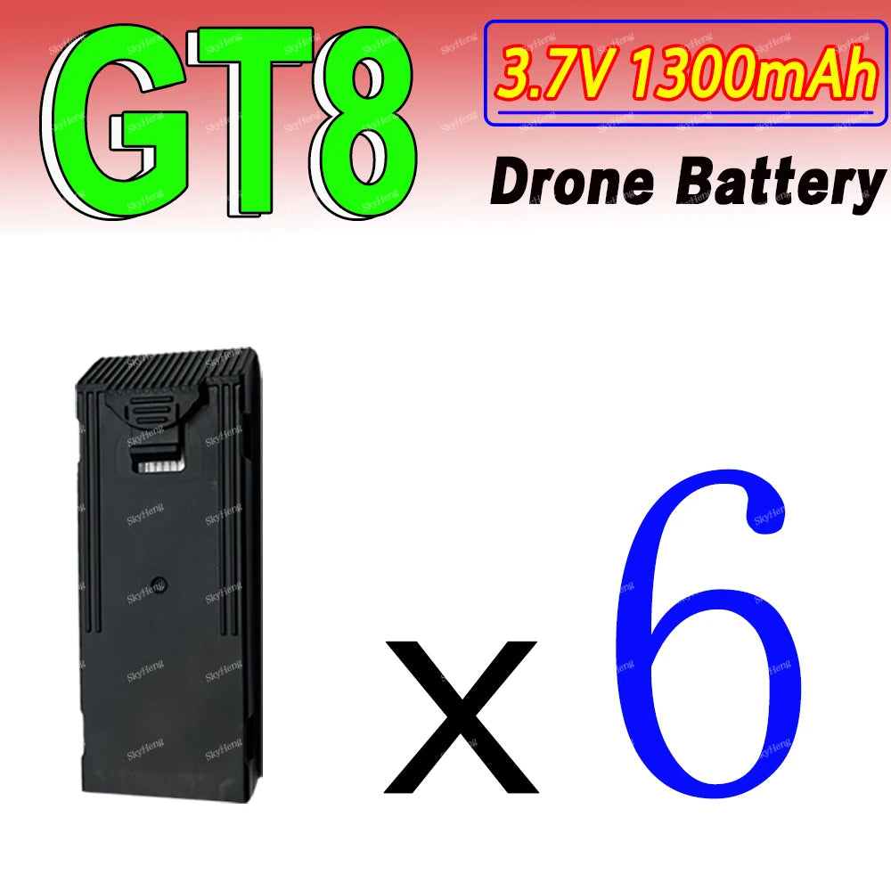 Original GT8 Battery 3.7V 1300MAh Battery For GT8 Screen Drone 4K Professional RC Quadcopter Replacement GT8 Accessory Parts