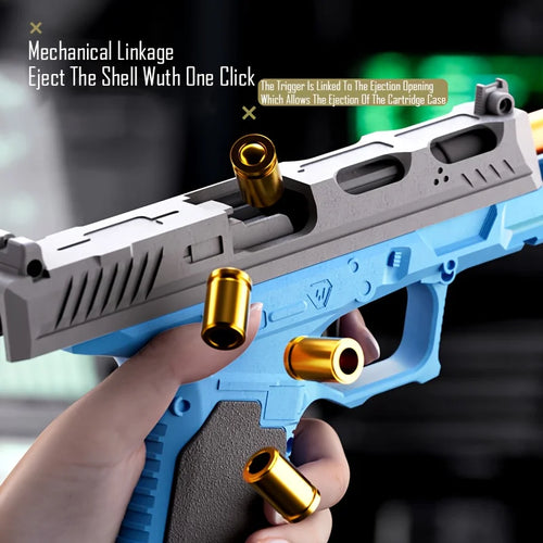 Load image into Gallery viewer, SIG17 Shell Ejceting Toy Gun Automatic Continuous Firing EVA Foam Blaster Outdoor CS Shooting Weapons Pistol for Kids Gift
