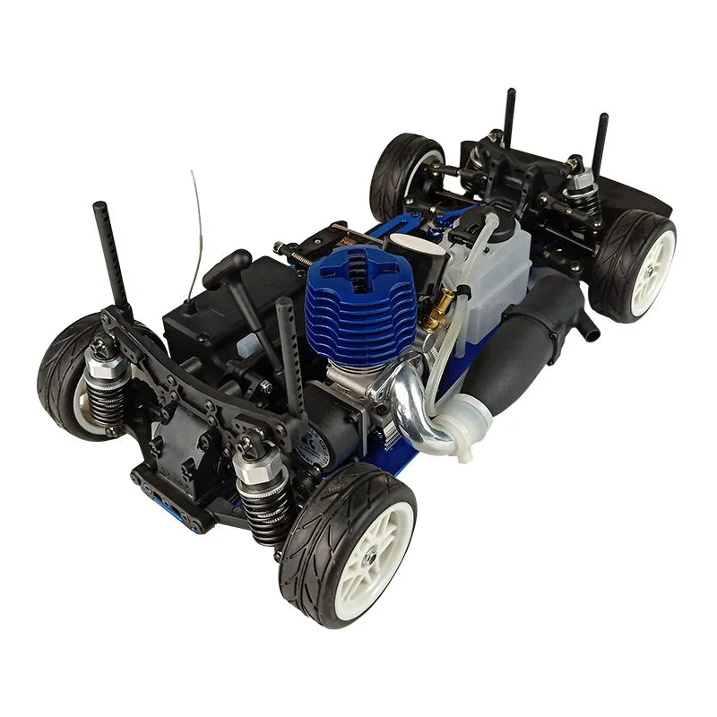 New Rc 1/10 Flat Sports Car Remote Control Model Toy Vrx Reiz Howe Rh1004 Two-Speed Methanol Fuel Gasoline Toy Model Car