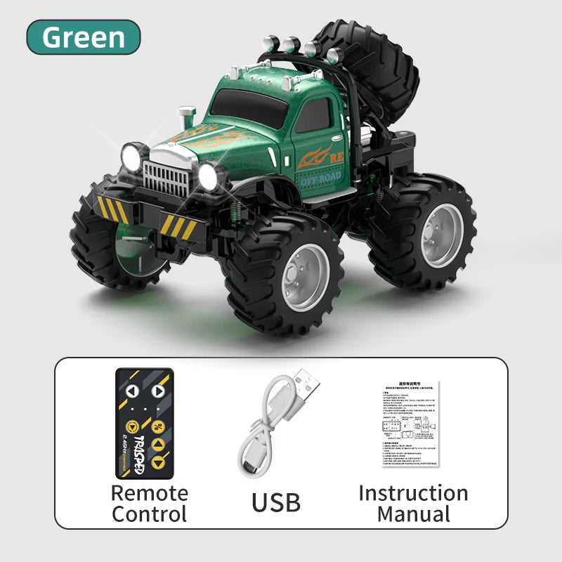 RC, New 1:64 Rc Car Mini 2.4Ghz City Road Handle High Speed Alloy All Terrain Remote Control Car Dual Control Children's Toys Gifts