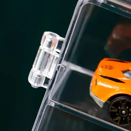 Load image into Gallery viewer, Acrylic Car 1pc Display case 1:64 For Kids holds 8 cars
