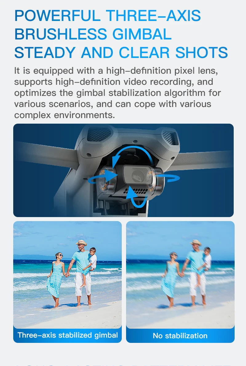 GPS Brushless 3 Axis Gimbal 5.5InTouch Screen FPV RC Drone 8K 5KM Image Transmittion Smart Follow Me Remote Control Quadcopter